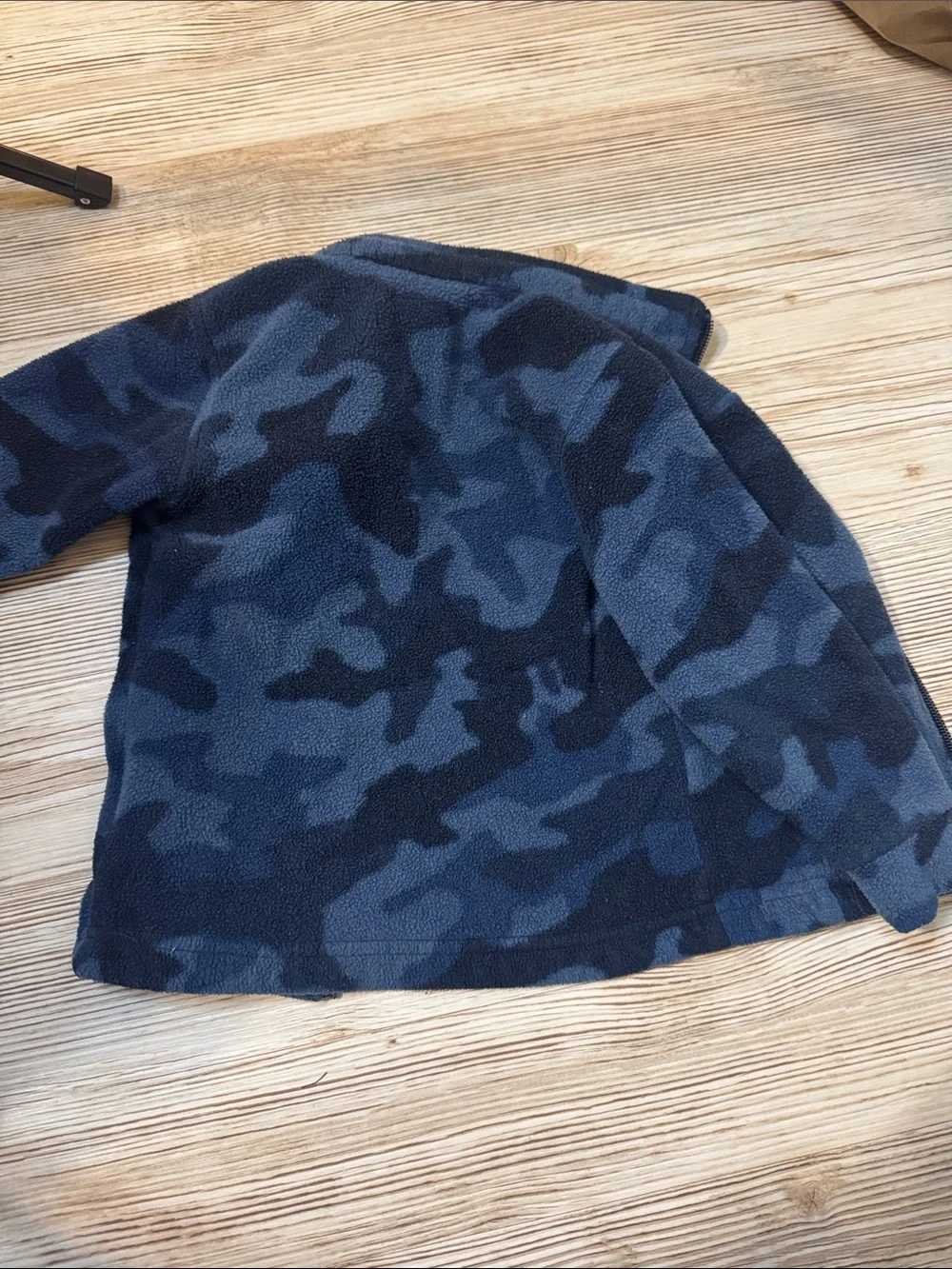 Columbia Navy and Dark Blue Camo Fleece Jacket